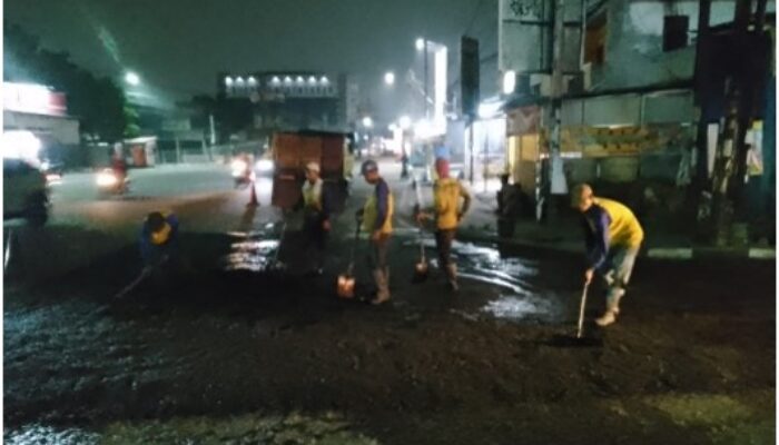 Warga Tangsel Senang Lubang di Jalan Puspiptek Raya Sudah Diperbaiki