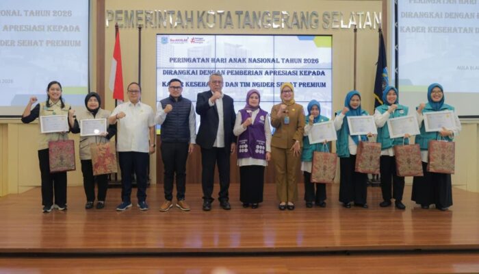 Hari Anak Nasional 2026, Pemkot Tangsel Perkuat Peran Kader Kesehatan dan Ngider Sehat Premium