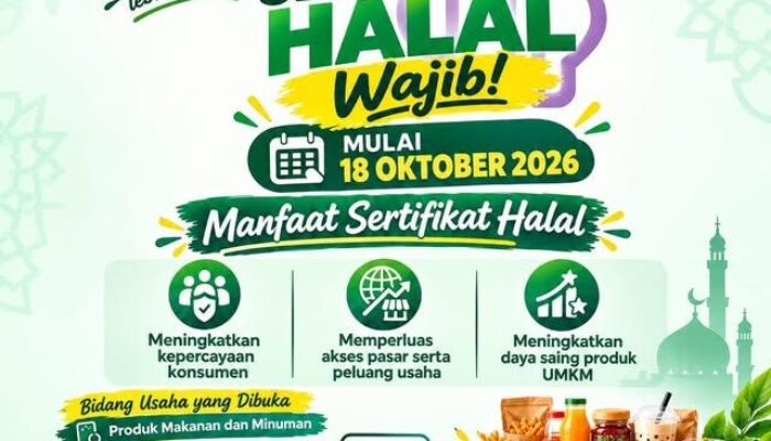 Jelang 18 Oktober 2026, Pemkot Tangsel Fasilitasi Sertifikasi Halal Gratis bagi UMKM